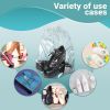 Pack of 100 Travel Shoes Bags 12" x 18" Clear Plastic Drawstring Bags 12x18 Thickness 2 mil Double Polyester Drawstrings Travel Bags; Shoes Storage Po